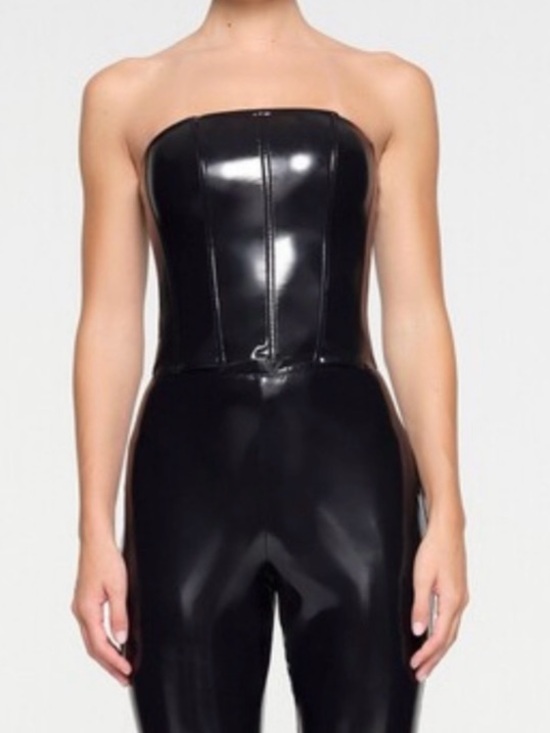 SKIMS Tops - SKIMS Onyx vinyl corset